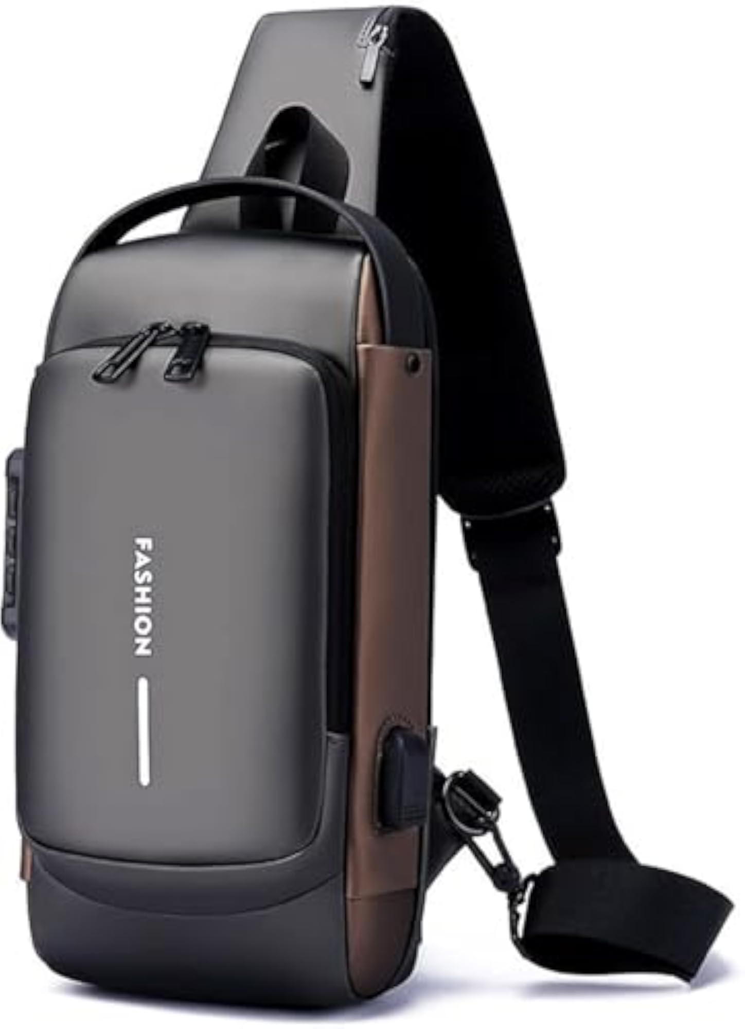 Waterproof Polyester Slim Unisex Crossbody Sling Bag